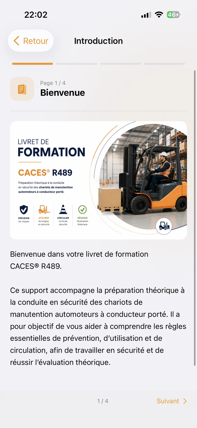 Livret de formation CACES® intégré